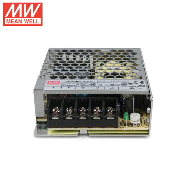 Mean Well LRS-50-12 DC12V 50Watt 4.2A UL Certification AC110-220 Volt Switching Power Supply For LED Strip Lights Lighting Mean Well LRS-50-12 DC12V 50Watt 4.2A UL Certification AC110-220 Volt Switching Power Supply For LED Strip Lights Lighting